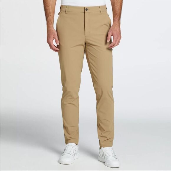 NWT VRST Slim Fit Pants Khaki Athleisure Pants - Picture 1 of 11